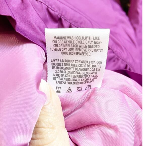 Athletech Girls Jacket with Hood Purple Light/Medium Warm Size XL (14-16) - Picture 6 of 8